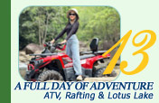 A Full Day of Adventure: ATV Rafting and Lotus Lake