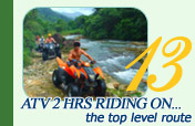 ATV 2 hrs riding on the top level route