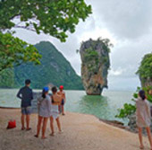 Pungchang Cave and James Bond Island