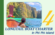 Longtail Boat Charter in Phi Phi Island