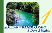 Package PhangNga Similan Bamboo Raftin