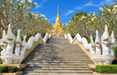 Wat Tang Sai and Phra Mahathat Chedi Phakdi Prakat